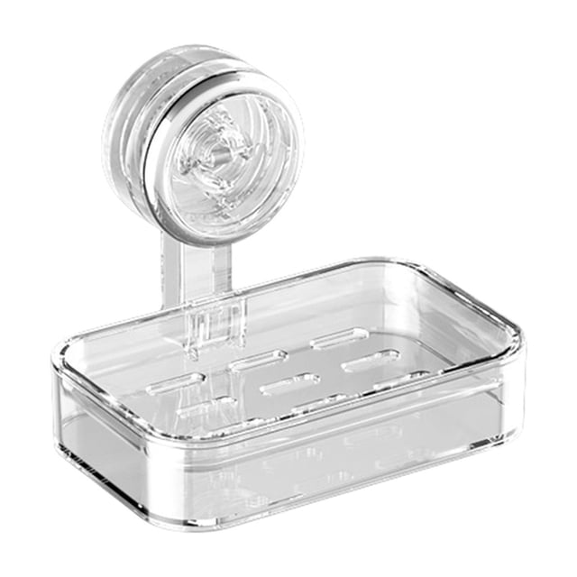 Boîte de Rangement en Plastique Type Ventouse Boîte à Savon Murale Non Perforée Support de Rangement pour Salle de Bain