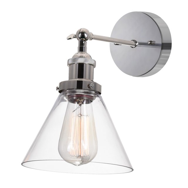 CWI Lighting Collection Eustis Applique Murale 1 Lumière Fini Nickel Poli