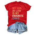 thumbnail image 5 of JIRNDf Hauts pour Femmes Été T-Shirts Tendance Manches Courtes Col Rond Ample Confortable Doux Décontracté Basique Mignon T-Shirts Graphiques pour Femmes Chemises Rouge TG, 5 of 5
