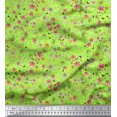 thumbnail image 1 of Soimoi Poly Georgette Fabric Leaves,Butterfly & Flower Floral Print Fabric by Yard 52 Inch Wide, 1 of 3