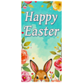 thumbnail image 1 of Floral Themed Happy Easter Banner with Bunny Element Party Decoration Background Backdrop for Easter Celebrations Party Decorations Photography Props Easter Events, 1 of 4
