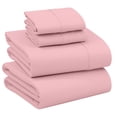 thumbnail image 1 of RUVANTI 100% Cotton Queen Sheets, Percale Queen Sheet Set, Bridal Rose, 1 of 5