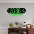 thumbnail image 2 of Chmadoxn Alarm Clock 17.3-inch Living Room Wall Clock With Multifunctional LED Electronic Clock Large Size Alarm Clock Temperature And Humidity Clock alarm clock, 2 of 5