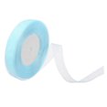 thumbnail image 1 of Unique Bargains 0.6 Inch x 50 Yard Organza Ribbon, Gift Wrapping Ribbon for Bouquet Cake Invitations Card Decoration, Light Blue, 1 of 7