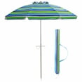 thumbnail image 2 of Costway Parasol de Plage pour Patio 6,5 Pi Pare-Soleil Inclinable avec Sac de Transport Turquoise, 2 of 10