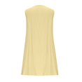 thumbnail image 4 of Ovzne Robes pour Femmes 2025 Robe Femme Robe Décontractée Sans Manches Col Rond à Lacets Plissée Robe d'Été Liquidation, 4 of 7
