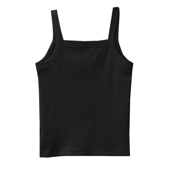Sunnyoo Big Girls Camisole Sleeveless Ribbed Undershirt Breathable Camisole, Sizes 3-12