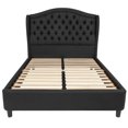 thumbnail image 3 of Valencia Tufted Upholstered Full Size Platform Bed in Black Fabric, 3 of 3