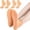 Nude, variant on Set of 2 Pairs: Unisex Moisturizing Silicone Socks—Thickened, Non-Slip Footwear Designed for Repairing Dry, Cracked Feet and Heels; Ultra-Elastic, Soft "Foot Spa" Beauty Socks.,White,S