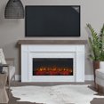 thumbnail image 3 of Cravenhall 64" Landscape Electric Fireplace in white, 3 of 8