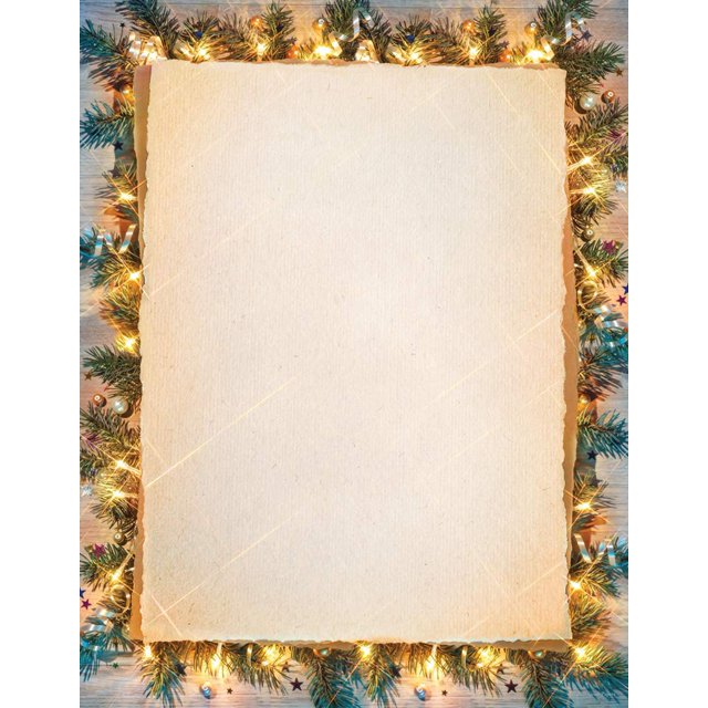 Papier à Lettres de Noël - 80 Feuilles