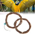 thumbnail image 4 of Bird Toy Double Ring Swing, Easy To Use  Ring Swing Safe Natural Wood With Bells For  Double Ring Swing, 4 of 8