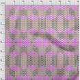 thumbnail image 4 of oneOone Rayon Fuschia Pink Fabric Geometrical Craft Projects Decor Fabric Printed By The Yard 56 Inch Wide, 4 of 4