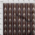 thumbnail image 2 of oneOone Viscose Chiffon Fabric Stripe & Geometric Ikat Printed Craft Fabric BTY 42 Inch Wide, 2 of 4