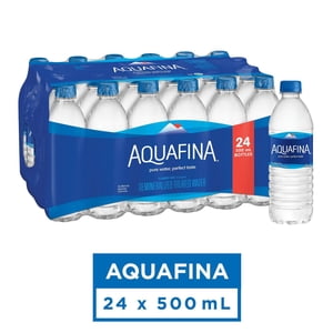 Aquafina Purified Water 24 x 500 mL, Bottles
