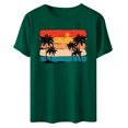 thumbnail image 3 of Birdeem Fashion Woman Print Round-Neck Short Sleeve T-Shirt Printing Loose Blouse Tops, 3 of 4