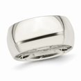 thumbnail image 1 of Mens Sterling Silver 10mm Comfort Fit Wedding Band Ring, 1 of 5