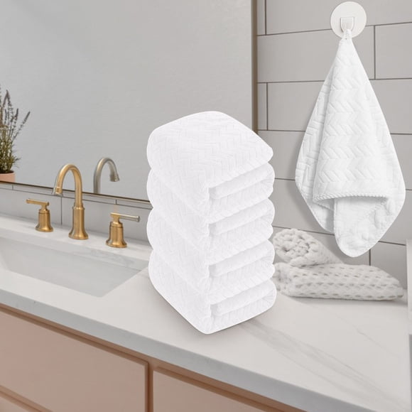 ZZkhGO Velvet Striped Bath Towel, Super Absorbent Dry Hair Towel for Adult, Soft Beach Towel for Home Travel
