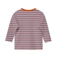 thumbnail image 5 of MeetoTime Filles Enfants T-shirt à Manches 3/4 Col Ras du Cou Rayé Imprimé d'Été Décontracté Vêtements pour Enfants 3-12 Ans, 5 of 5