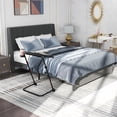 thumbnail image 1 of Homy Casa Queen Size Bed Frame with Upholstered Headboard and Adjustable Tray Table, 1 of 12