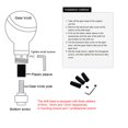thumbnail image 3 of Skull Gear  Head Resin Shifter Knob Car Transmission Shifting Stick Handle For Most Manual Vehicles, 3 of 8