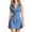 Sky Blue, variant on CHUMUD Summer Dresses for Women Sleeveless Collared Denim Mini Dress with Button-Front, Casual Fitted A-Line Jean Dress
