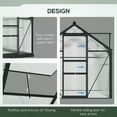 thumbnail image 4 of Outsunny Greenhouse, Walk-In Hot House, Clear PC Board with Sliding Door, 4 of 10