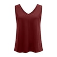 thumbnail image 4 of LSLJS Women's Front and Back V Neck Flowing Summer Beach V Neck Tank Top, Womens Tank Tops, 4 of 9