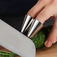thumbnail image 2 of Cots pour Doigts 3 Pcs en Acier Inoxydable pour Cuisine, protection des Ongles, 2 of 6