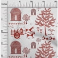 thumbnail image 2 of oneOone Cotton Cambric Red Fabric Asian Floral Block Sewing Craft Projects Fabric Prints by Yard 56 Inch Wide, 2 of 4