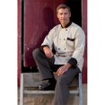 thumbnail image 1 of Uncommon Threads 0404-6607 Newport Chef Coat 10 Buttons in Stone/Black Trim - 3XLarge, 1 of 1