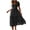 Black, variant on RKSTN Dresses for Women 2023 Floral Summer Short Dress Square Neck Short Sleeve Tiered Ruffle Boho Swing Dresses