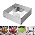 thumbnail image 1 of Dvkptbk Moule de Formage en Acier Inoxydable Grand Gâteau Acier Inoxydable Télescopique Long Cuisson Gadgets de Cuisine, 1 of 9