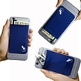 thumbnail image 2 of Gecko Travel Tech Phone Wallet - Stick On Card Holder Wallet for Cell Phones - Adhesive Card Pocket - NAVY, 2 of 6
