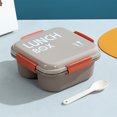 thumbnail image 4 of Tumotour Border Student Bento Box Children Sealed Fruit Box Salad Box Work Microwave Lunch Box Chopsticks Dip Container Cute Kids Bento Lunch Box, 4 of 6