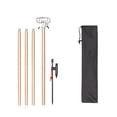 thumbnail image 1 of fastboy Camping Lamp Hook Bracket With High Wind Resistance Stable Retractable Double Head Lighting Pole Coffee color, 1 of 6