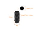 thumbnail image 2 of Unique Bargains Ball Point Set Screws, M5 x 12mm High Carbon Steel Metric Spring Hex Socket Grub Screw 10 Pack, 2 of 7
