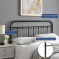 thumbnail image 4 of Modway Sage Metal Full Headboard in Black, 4 of 5