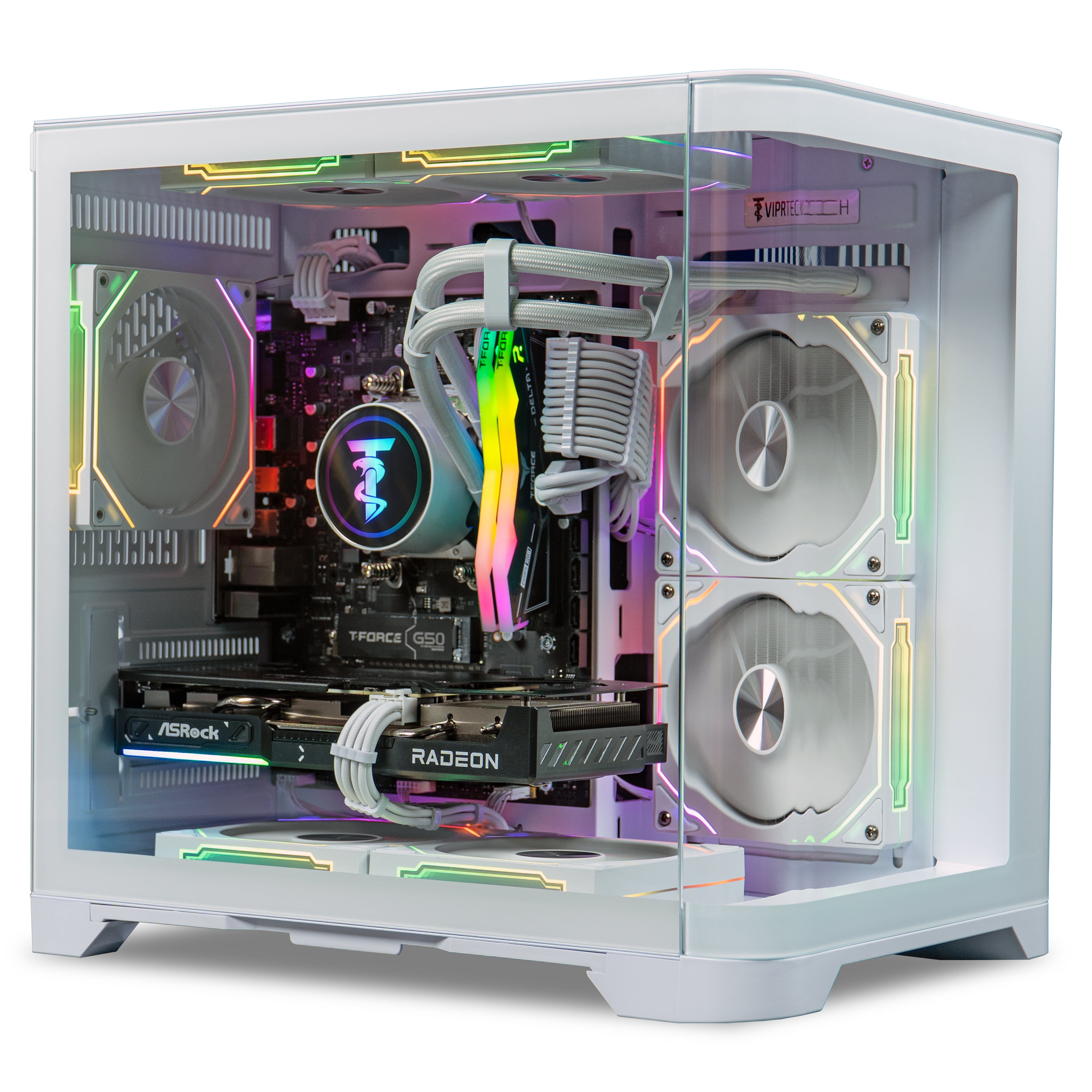 ViprTech Reaper 2.5 Liquid-Cooled PC - Ryzen 7 8700F 5GHz, AMD RX 9060XT 16GB, 16GB DDR5, 1TB SSD, W