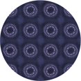 thumbnail image 1 of Ahgly Tapis Rond Lavable en Machine Intérieur Transitionnel Violet Pervenche Profond, 7 Pieds Rond, 1 of 7