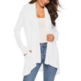 thumbnail image 3 of Cardigan Long pour Femme à Manches Longues Mode Décontractée Confortable Cardigan Uni Haut Blouse en Liquidation, 3 of 8