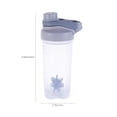 thumbnail image 3 of Protein Shaker Bottle 700ml | Leakproof ABS Plastic | Blue, Gray, Pink, Yellow | Handheld Fitness Sports Mixer Cup with Scale, 3 of 7