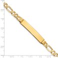 thumbnail image 3 of Bracelet Figaro ID en Or Jaune 14 K, 3 of 4
