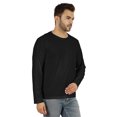 thumbnail image 2 of Inkmeso Men's Long Sleeve Cotton Basic Shirt Lightweight Solid T-Shirts, 2 of 7