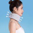 thumbnail image 3 of Wweixi Office Neck Protection Artifact Lightweight And Comfortable Front And Back Support Neck Brace Pad grey L, 3 of 6