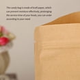 thumbnail image 4 of Transemion 10pcs Snack Bags Kraft Paper Window Paper Window Candy Bags Sealing Portable Cookie Bread Pouches 16*22 1Set, 4 of 6