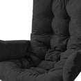 thumbnail image 2 of Fauteuil Balançoire en Forme d'Oeuf, Chaise Panier Suspendue, Coussin pour patio, Jardin, Extérieur, pour Cour et patio, Noir, 2 of 9