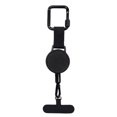 thumbnail image 4 of Porte-clés Rétractable, Porte-Badge Mousqueton Robuste, Support d'Identité pour Moulinet de Badge Rétractable, Support de Porte-Clés Extensible, avec Cordon en Acier, 2 Pcs, 8.27x1.77 Pouces(Noir*2), 4 of 5