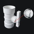 thumbnail image 2 of Valve de Contrôle de Volume d'Air Manuel en PVC Contrôleur de Volume de Conduit d'Air pour Tuyau de Ventilation Interrupteur de Valve de Régulation d'Air 75mm-250mm, 2 of 5