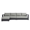 thumbnail image 3 of Modway Tahoe 3-Piece Outdoor Patio Furniture Sectional, Gray, 3 of 9